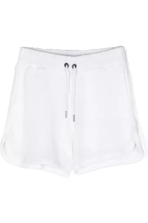 Brunello Cucinelli Pantalones cortos de punto con cordones