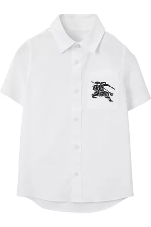 Burberry Camisa con motivo EKD bordado