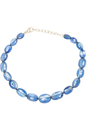 JIA JIA Pulsera de cuentas Arizona en oro amarillo de 14kt con cianita