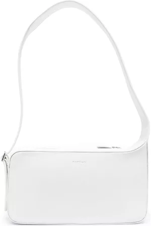 Courrèges Bolso de hombro One Racer Courreges de piel blanca