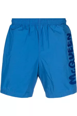 Alexander McQueen Bañador con logo estampado