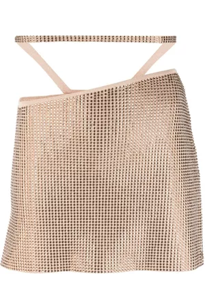 ANDREADAMO Minifalda con apliques de strass