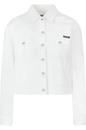 Dolce & Gabbana Chaqueta vaquera con aplique del logo