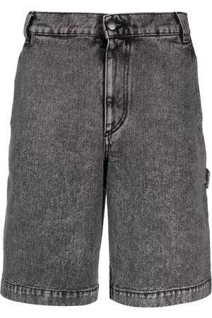 A-cold-wall* Pantalones vaqueros cortos con efecto desgastado