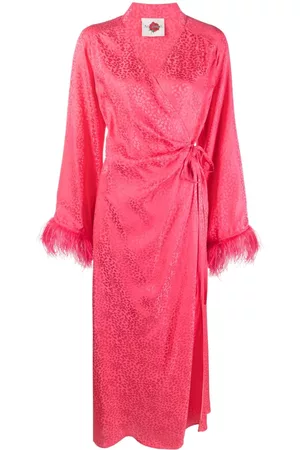 Art Dealer Vestido cruzado con detalle de pumas