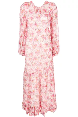 by Ti Mo Vestido con estampado floral y abertura