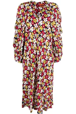 Colville Vestido Drama midi con estampado floral