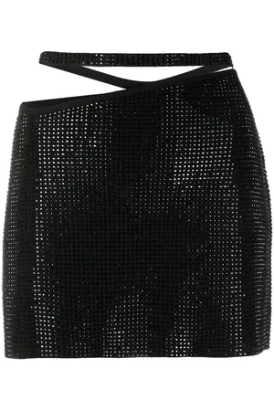 ANDREADAMO Minifalda con aplique de strass