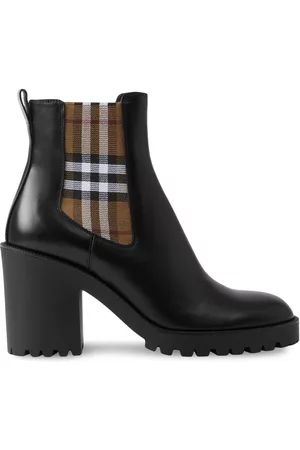 Burberry Botines con panel a cuadros