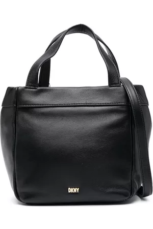 DKNY Bandolera con placa del logo