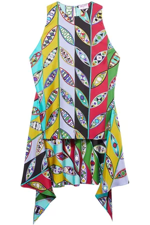 Puccini Blusa sin mangas con estampado gráfico