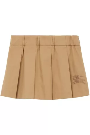 Burberry Falda plisada con motivo EKD