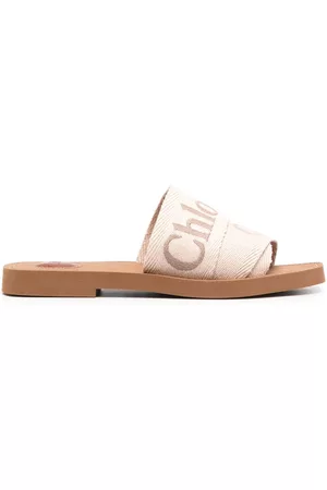 Chloé Sandalias slip-on con logo bordado