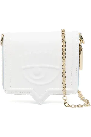 Chiara Ferragni Cartera Eyelike en relieve con cadena