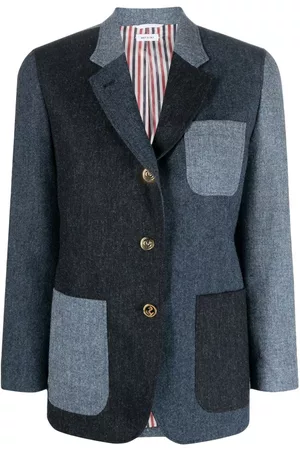 Thom Browne Blazer Donegal con diseño patchwork