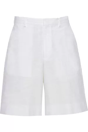 Prada Bermudas con logo triangular