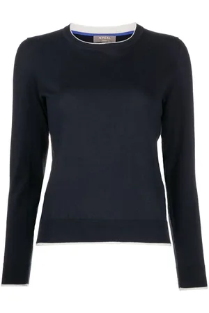 N.PEAL Jersey con borde a rayas