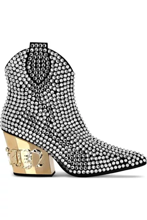 Philipp Plein Botas con apliques y tacón de 90mm