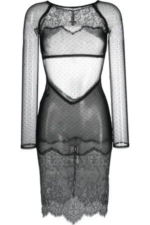 MAISON CLOSE Vestido Inspiration Divine con encaje floral