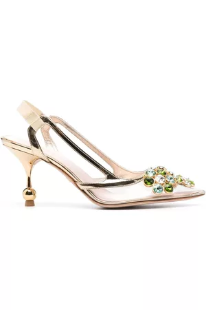 Giambattista Valli Zapatos con tacón de 80mm y apliques de cristal