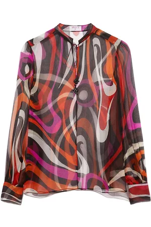 Puccini Blusa con ondas estampadas