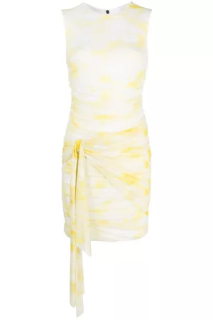 Msgm Vestido corto fruncido sin mangas