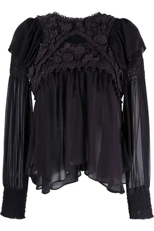 Isabel Marant Blusa Rokia con detalle de encaje