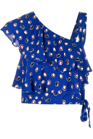 Diane von Furstenberg Top corto con motivo abstracto