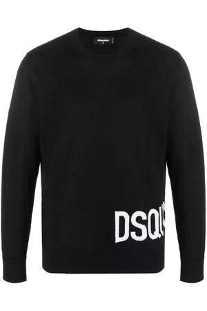Dsquared2 Logo-intarsia crew-neck sweater
