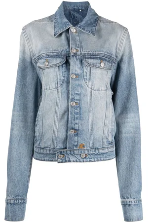 Courrèges Chaqueta vaquera con logo bordado