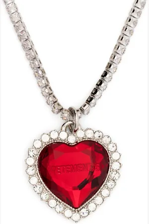 Vetements Collar con colgante de corazón
