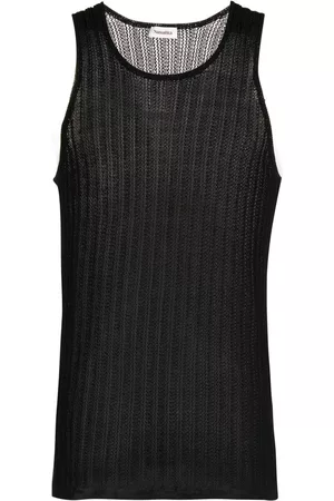 Nanushka Top con cuello redondo