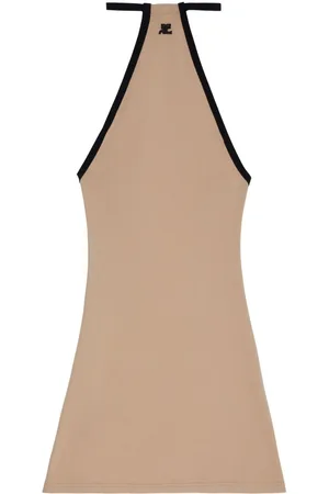 Courrèges Vestido corto Mini Dry con logo bordado