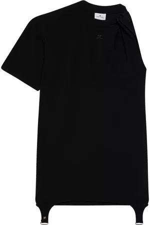 Courrèges Vestido corto asimétrico
