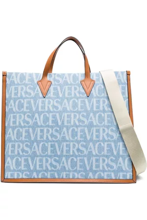 VERSACE Bolso shopper Allover vaquero