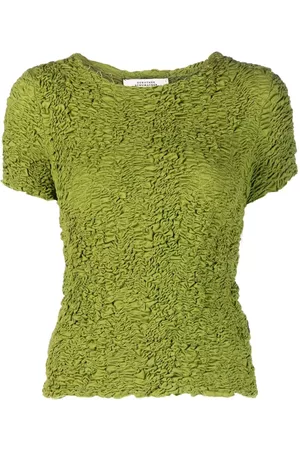 Camisa verde caqui online mujer