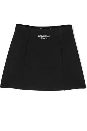 Calvin Klein Falda acampanada con logo estampado