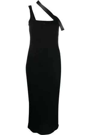 Courrèges Vestido midi con detalle de correa