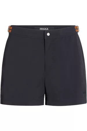 Z Zegna Hombre Shorts de baño - Logo-embroidered swim shorts