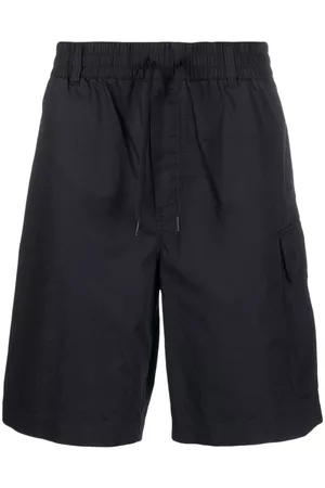 Emporio Armani Hombre Bermudas - Drawstring-waistband cotton cargo shorts