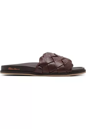 santoni Sandalias con diseño entrelazado