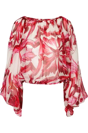 Dolce & Gabbana Blusa con motivo Mayólica