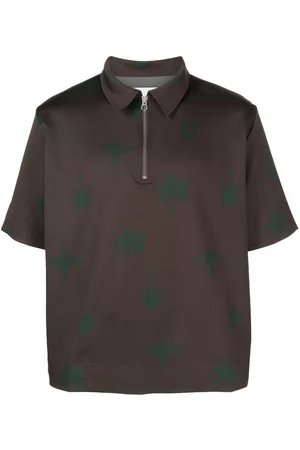 Jil Sander Polo con palmera estampada