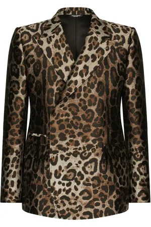 Dolce & Gabbana Traje con motivo de leopardo
