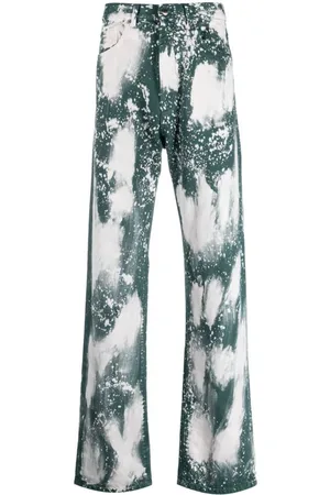 DARKPARK Paint splatter wide-leg jeans