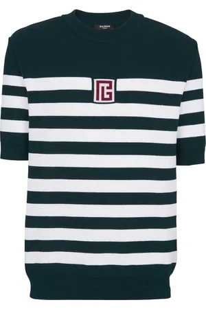 Balmain Camiseta con logo bordado