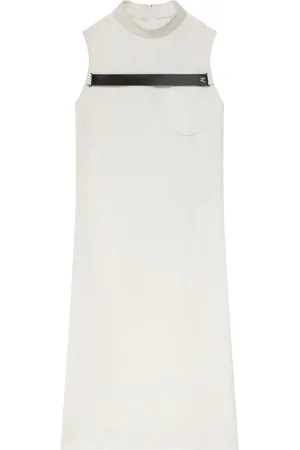 Courrèges Vestido de vestir con tiras cruzadas