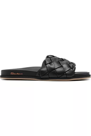 santoni Sandalias con diseño entretejido