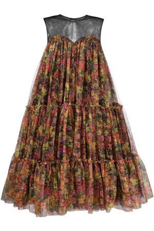 Serafini Vestido con estampado floral