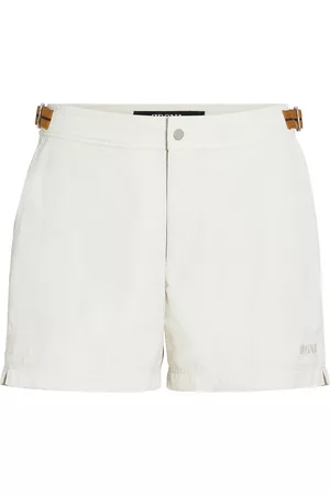 Z Zegna Hombre Shorts de baño - Logo-embroidered swim shorts